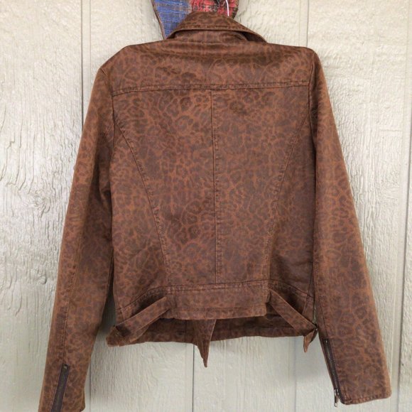 KUT   Kloth Leopard print Moto Jacket Small - Picture 2 of 4